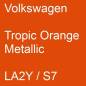 Preview: Volkswagen, Tropic Orange Metallic, LA2Y / S7.